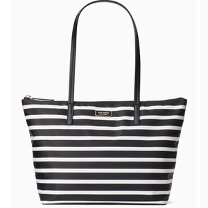 HP✨ Kate Spade Hayden Sailing Stripe Top Zip Tote